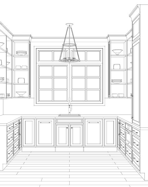 Custom Home Floor Plans with Butler's Pantry Design