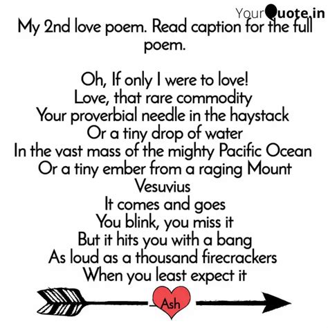 My 2nd love poem. Read ca... | Quotes & Writings by Ashwin Kumar ...