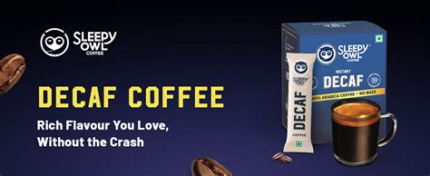 Sleepy Owl Decaf Coffee Sachets | 100% Arabica | Instant Coffee ...