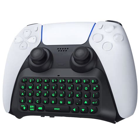 TiMOVO Green Backlight Keyboard for PS5 Controller, Wireless Bluetooth ...