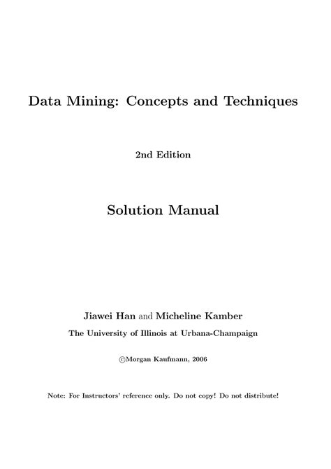 Data Mining Concepts and Techniques Solution Manual ( PDFDrive.com ...