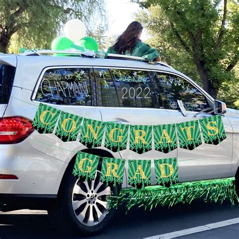 Buy Green and Gold Graduation Party Decorations 2022 Congrats Grad ...