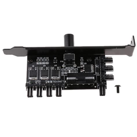 1 to 8 Computer Case PCI Fan Speed Controller 4 Pin Power Connection B ...