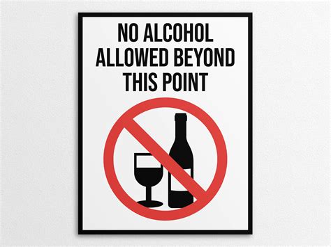 No Alcohol Poster