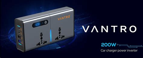 Vantro 200W Car Power Inverter/Laptop Charger Model P2
