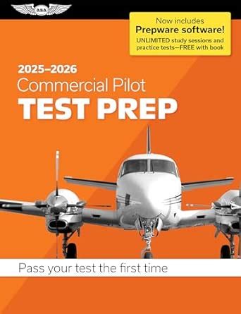 Buy Commercial Pilot Test Prep 2025-2026: Paperback Plus Software—pass ...