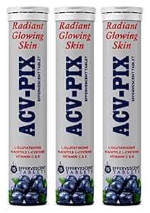 ACV-PIX L-Glutathione Tablets 250mg With N-Acetyl-L-Cysteine 400mg and ...