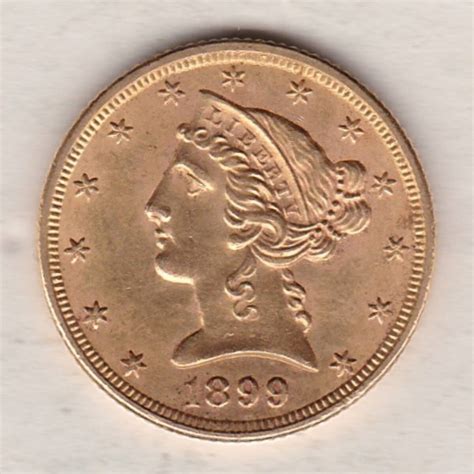 1899 USA Five Dollars Gold Coin | Dorset Coin Company