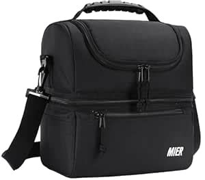 MIER Adult Lunch Box Insulated Lunch Bag Large Cooler Tote Bag for Men ...
