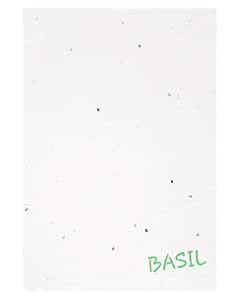 Devraaj Eco Friendly White Plantable Basil Seed Paper 5x7 size card ...