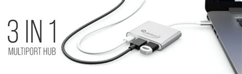 Quantum 3-in-1 USB Type C to Hdmi 4K Adapter, USB 3.0, USB C, Aluminium ...