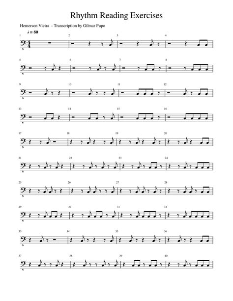 Image result for Rhythm Reading Exercises