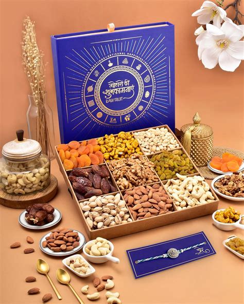Rakhi Hamper Rakhi With Dry Fruits Rakhi For Brother Combo Rakhi With ...