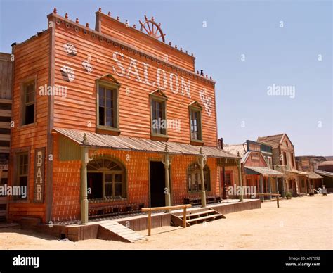 Film set of old Western building at Texas Hollywood Studios near Stock ...