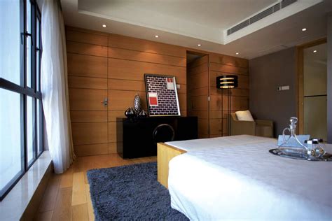 简欧风格欧式大户型卧室效果图暖色-装修图满多