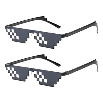 Homeaura Kids Non-Polarized Pixelated Party Swag Savage Glasses | Sigma ...