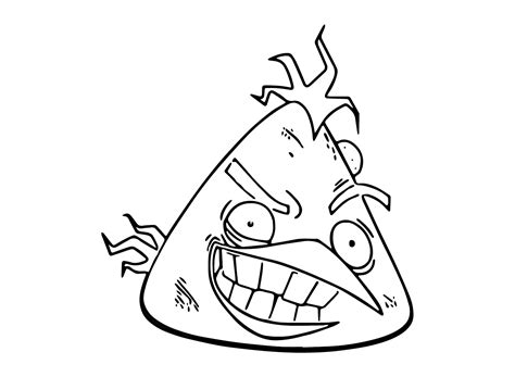 Chuck Angry Bird Coloring Pages 13 Printable for Free Download