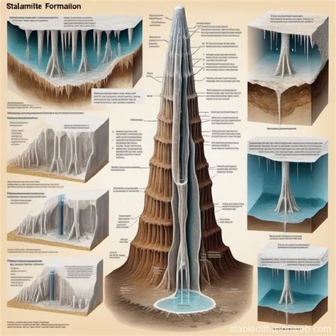 Diagrams of Simple Stalagmite Formation | Stable Diffusion Online