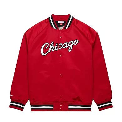 Men's Mitchell & Ness Red Chicago Bulls Hardwood Classics Throwback ...