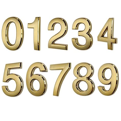 10 Pack Door Numbers 0-9, 2-3/4in Address Number Stickers for Mailbox ...