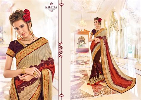 Kalista Afreen Nx Party Wear Georgette Saree Collection