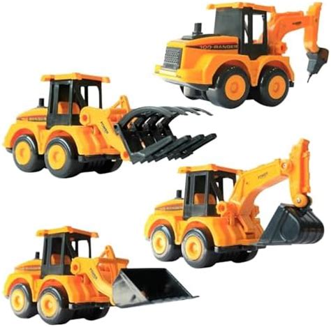 YUIOP - Construction Vehicles Set for Kids - Friction Toy - Movable ...