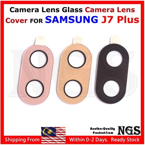 Camera Lens Glass Camera Lens Cover FOR Samsung J7 Plus C710 with 3M ...