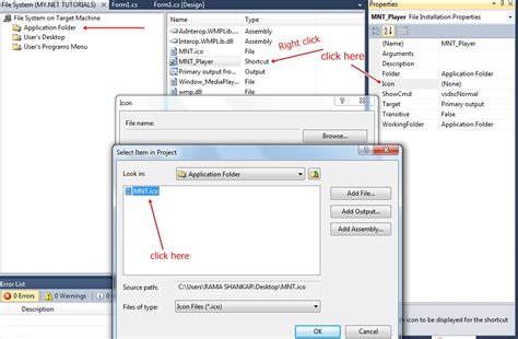 How to make your own media player in visual studio 2010 and install it ...