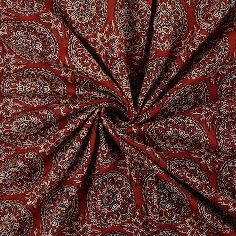 Brown Floral Print Cotton Jaipur Fabric @Best Prices | Dmaasa