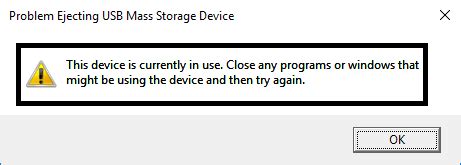 Image result for Problem Ejecting USB Storage Device