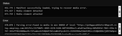 Image result for HLS Network Error Manifestloaderror