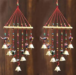 Buy Divyakosh Jaipuri Traditional Parrot Fancy latkan|Door hangings for ...