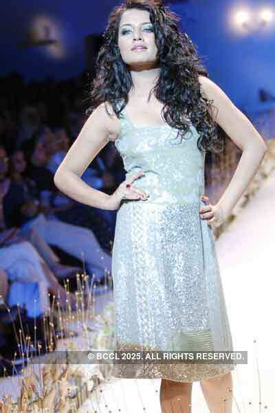 A model showcases a creation from designer Varun Bahl's collection at ...