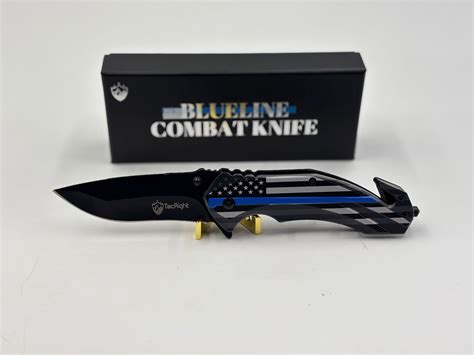 Blue Line Knife – MyTacticalPromos