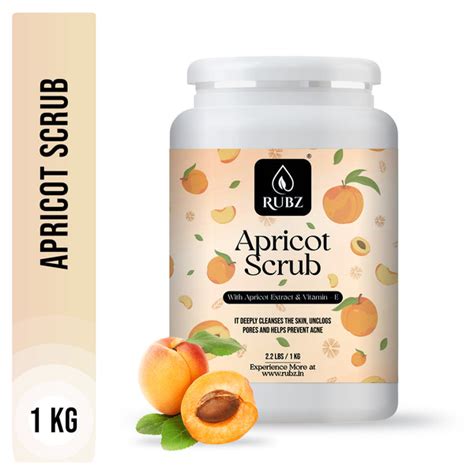 Rubz Apricot Scrub with Coconut Oil for Soft & Smooth Skin for Men & W