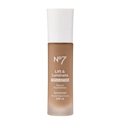 Amazon.com : No7 Lift & Luminate Triple Action Serum Foundation - Tawny ...