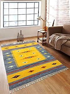 Buy ROMEE Cotton Chenille Carpet & Rug/Dhurrie for Living Room, 4 Feet ...