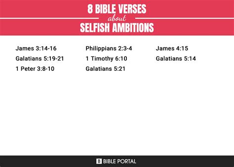 8 Bible Verses about Selfish Ambitions