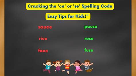 The simple trick to end your 'ce' and 'se' spelling confusion - YouTube