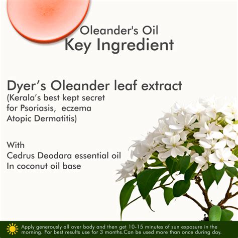 Oleander's Oil for Psoriasis, Eczema, Atopic Dermatitis – VEDICDERM