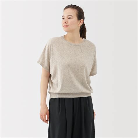 W's Lyocell blended dolman sleeve sweater LADY S Oatmeal | MUJI