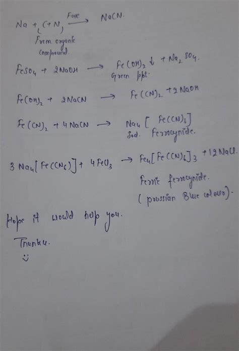 How are nitrogen, sulphur and halogens identified in an organic ...