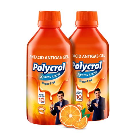 Buy Polycrol Xpress Relief High ANC Antacid Antigas Gel|Quick relief ...