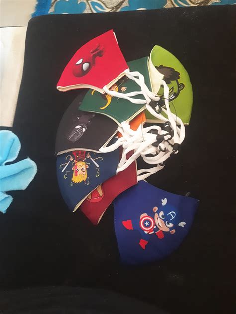 PRIVIU Mask for Kids 7 to 12 Years | Pack of 8 | Marvel Avengers ...