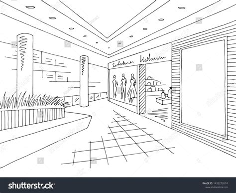 Shopping Mall Sketch
