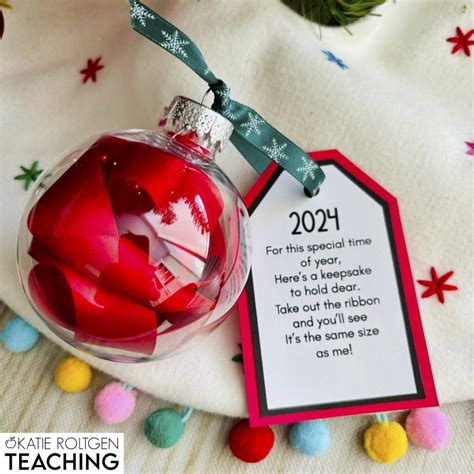 Ribbon Height Christmas Ornaments for Kindergarten - Katie Roltgen Teaching