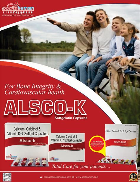 Alsco K - Calcium Calcitrol & Vitamin K27 Softgel Capsules - Pharma ...