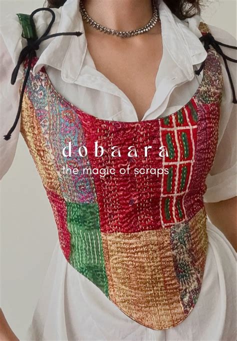 Dobaara Corset Tops | Kantha Version – Jamun Soda