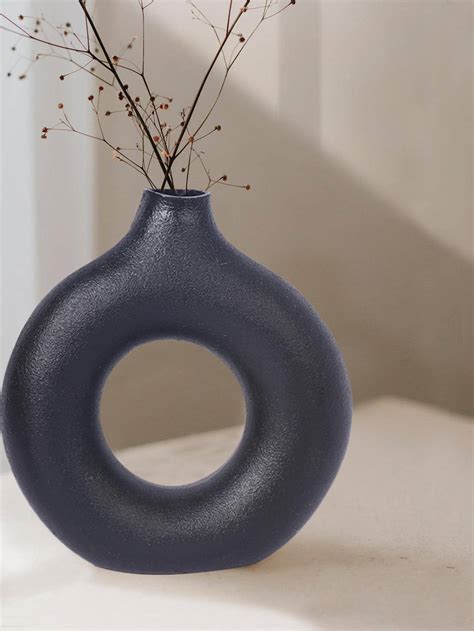 1pc Ring Shaped Flower Vase, Nordic Donut Shaped Desktop Flower Vase ...