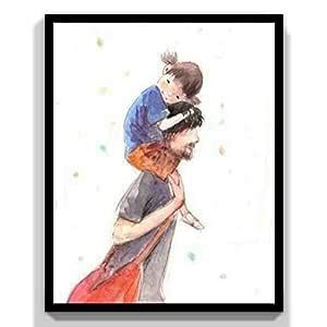 Well Laminated Beautiful Wall Paintings Pack of 4 Paintings with 3x2 ...